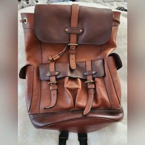 Coach leather backpack